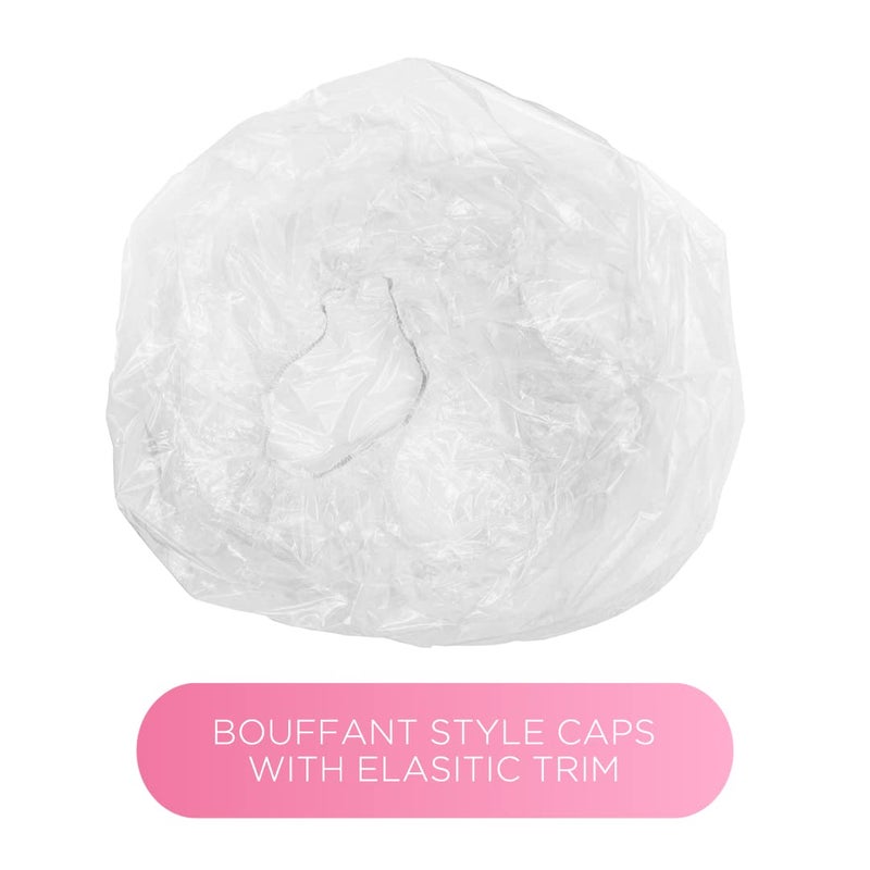 ADAMA Disposable Shower Conditioning Processing Caps, XX-Large Size for Processing, Conditioning, Showering Voluminous Hair, Protects Long Hair Styles, 10 Disposable Caps, Clear - Image 5